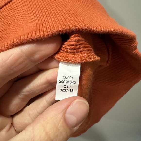 NWOT Duluth Trading Co Crewneck Sweatshirt Orange Heavyweight Cabin Mens XLT - Picture 4 of 7